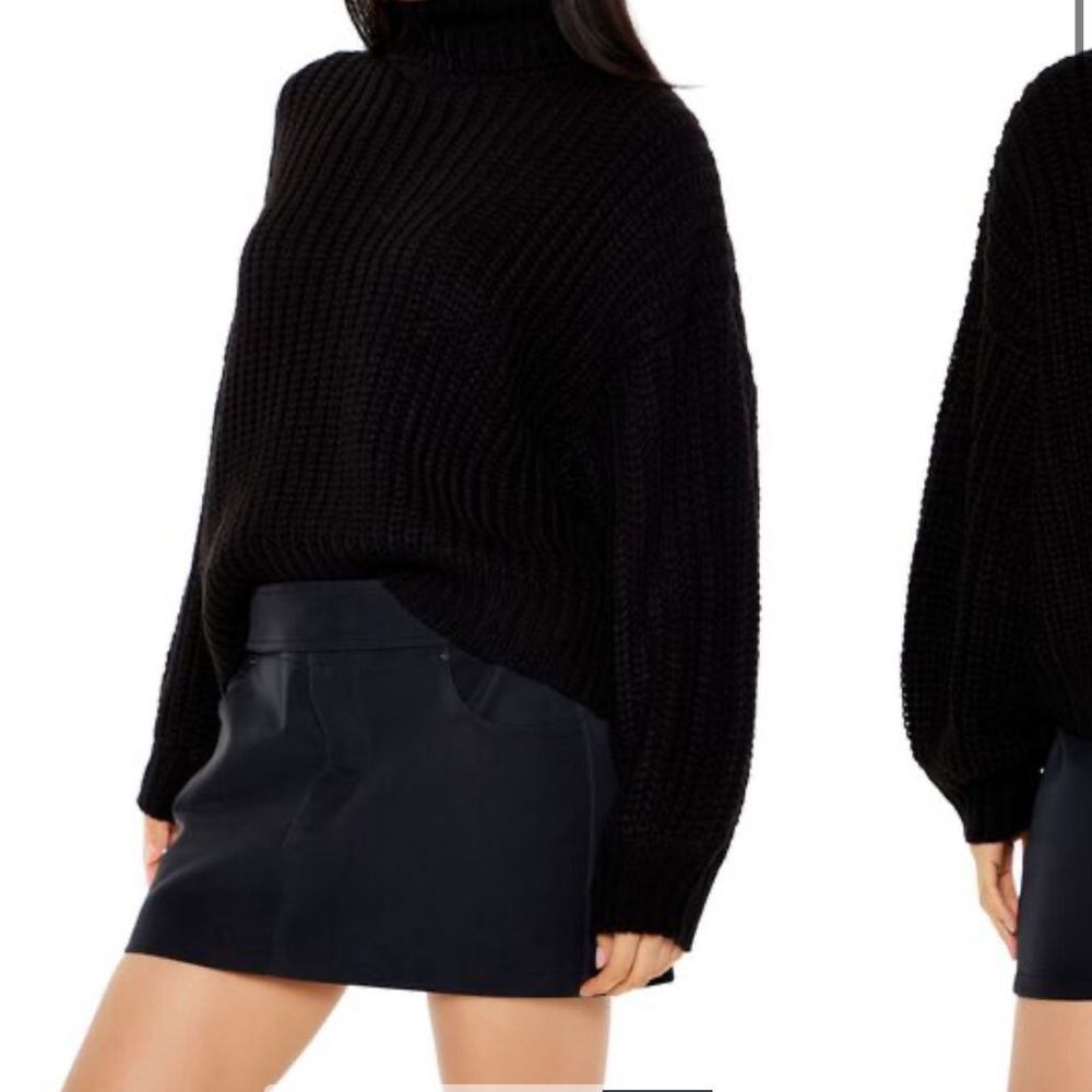 F21 Black Turtle Neck Sweater